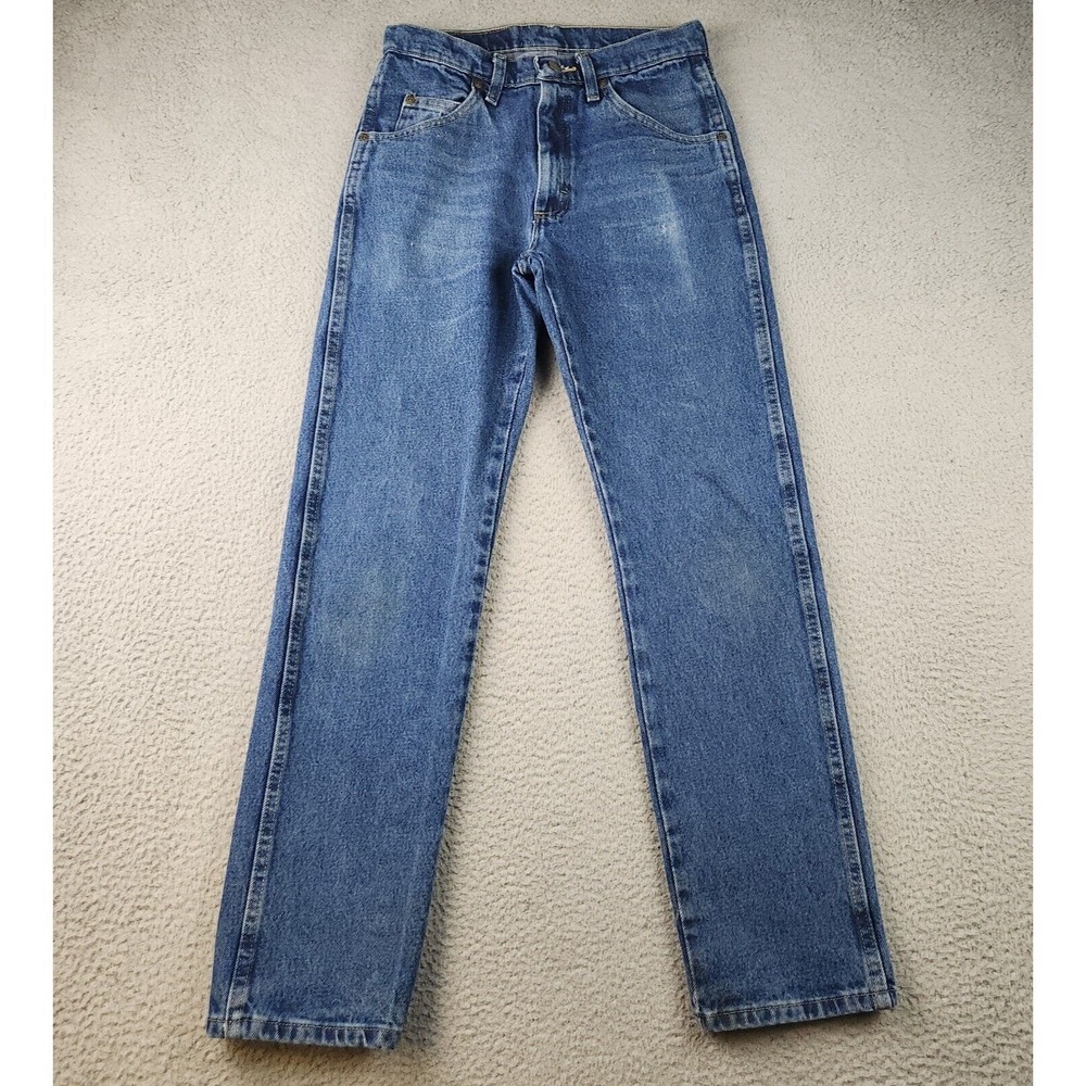 Wrangler Blue Ridge Regular Fit Jeans Mens 30x32 Faded Rodeo Cowboy Workwear